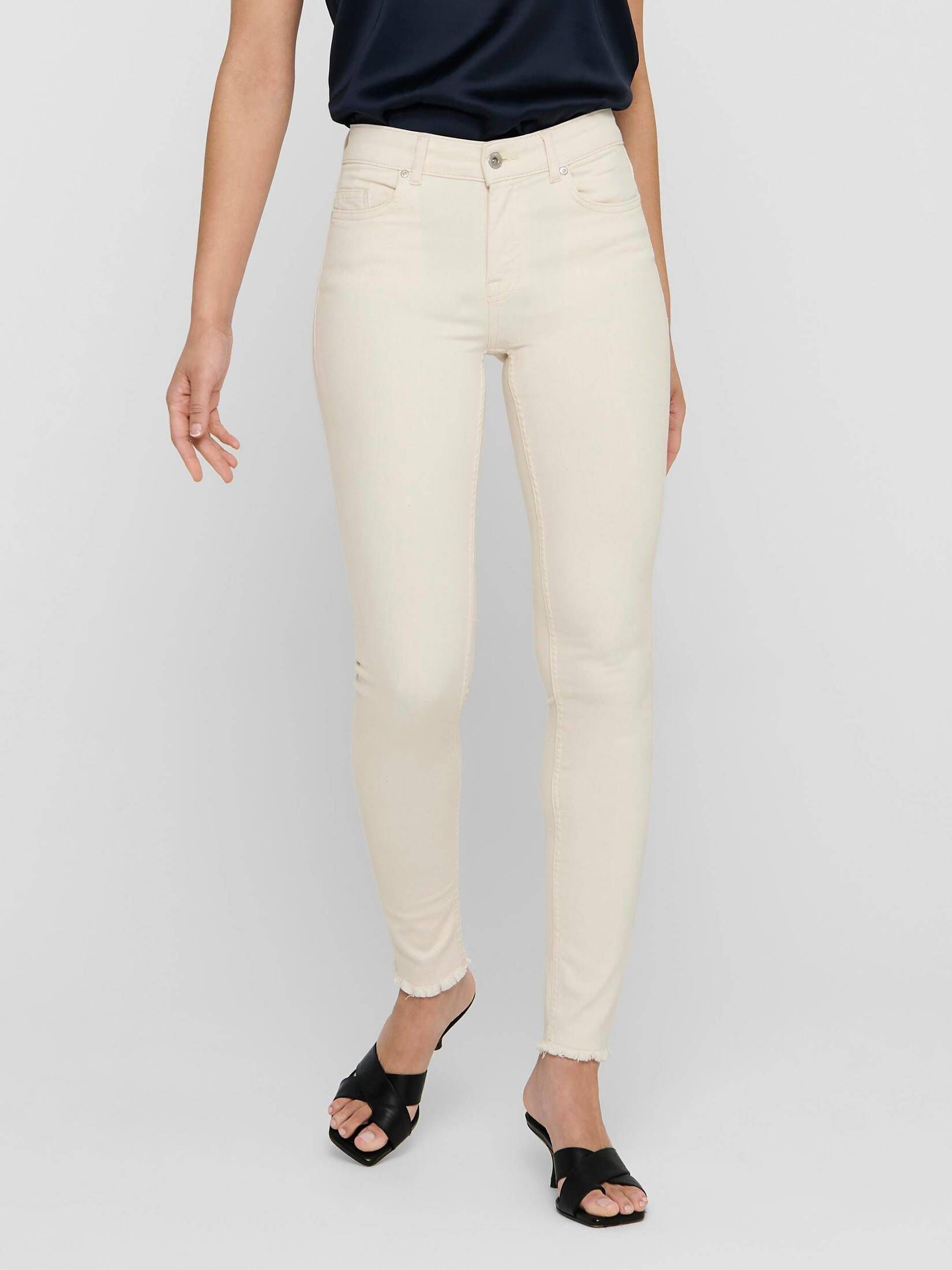 Only| Damen Jeans ONLBLUSH MID SK AK RW DNM Skinny Fit