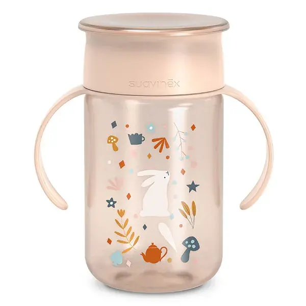 Suavinex, Wonderland, Tasse 360° +12mois - Wonderland Rose - 340ml