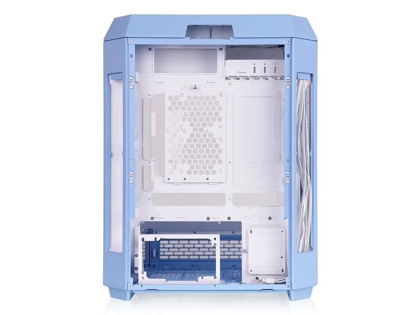 Thermaltake The Tower 600 - Mid tower - ATX - sidepanel med vindue (hærdet glas) - ingen strømforsyning (PS/2) - hydrangea-blå - USB/Lyd
