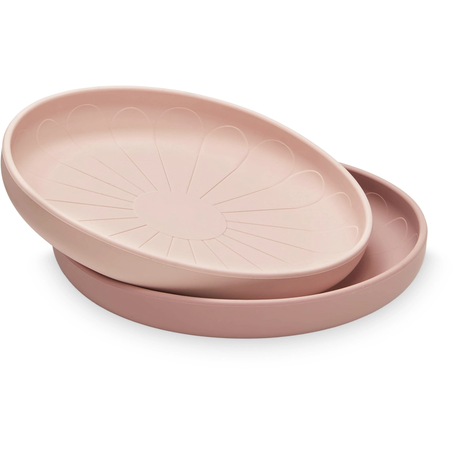 Cam Cam® COPENHAGEN Silikonteller Blume, Rose Mix, 2er Pack