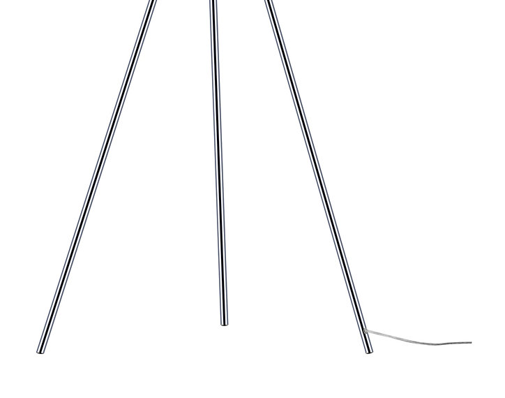 Lampadaire + lampe à poser Gooban E14/E27 IP20 argent