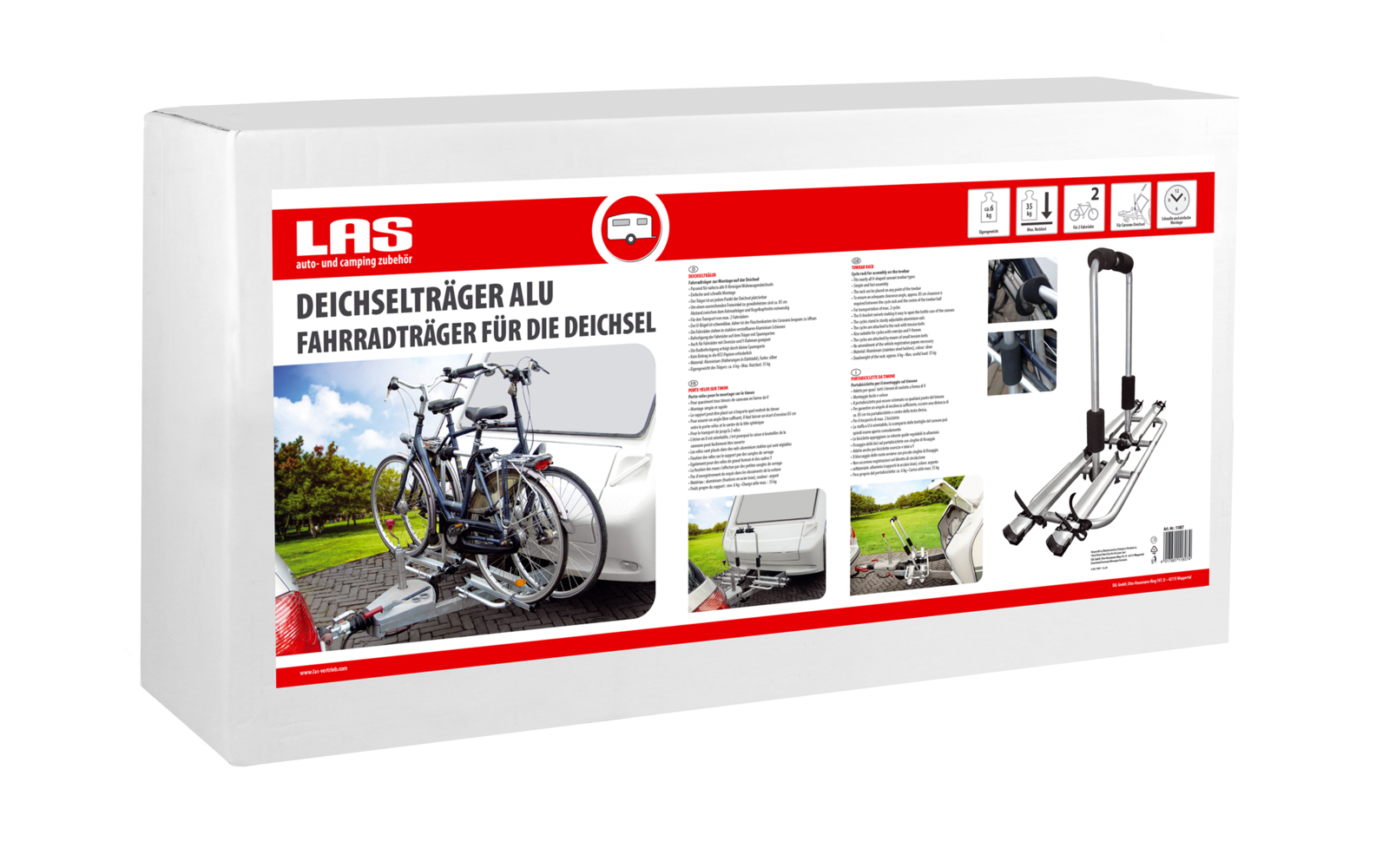 LAS Deichselträger Aluminium
