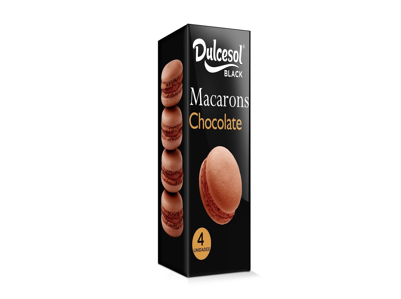 MACARONS DULCESOL SABOR CHOCOLATE 4UN 80G
