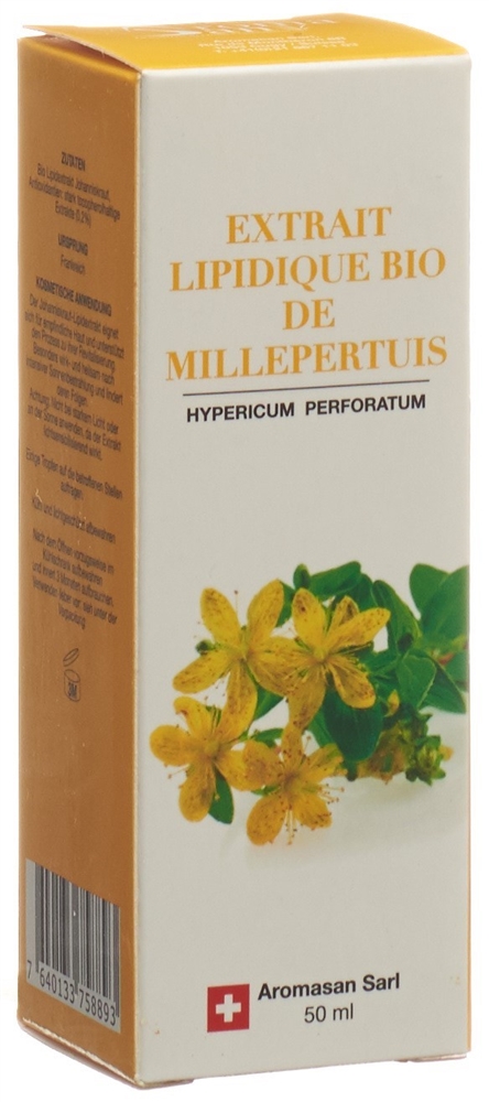 Aromasan Lipidextrakt Johanniskraut Öl Bio Fl 50 ml