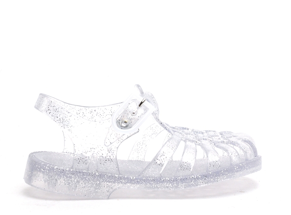 Meduse mules et sabots enfant sun boite argent