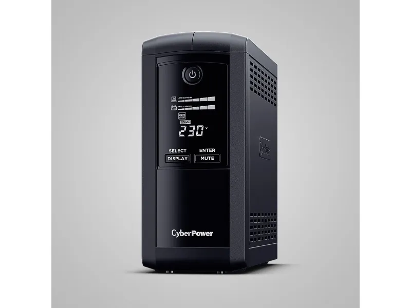 CyberPower Value Pro VP1000ELCD-FR - UPS - AC 230 V - 550 Watt - 1000 VA - 1-faset - RS-232, USB - output-stikforbindelser: 4 - sort