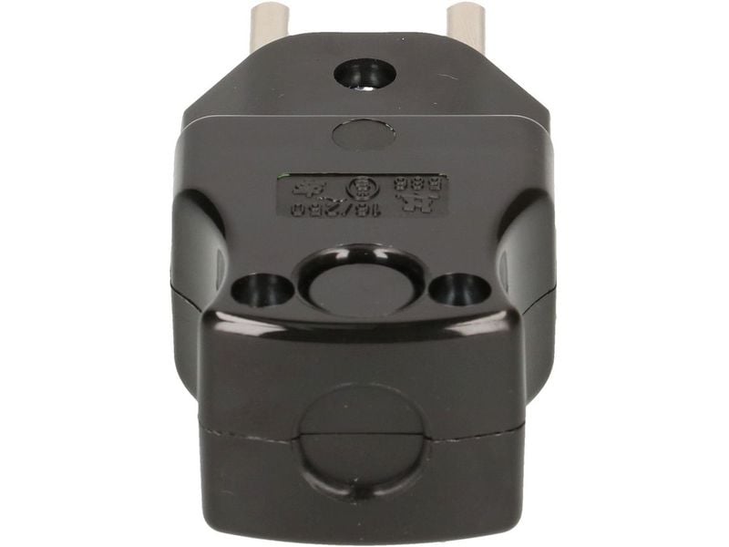 Max Hauri Stecker T23 - Schwarz Typ 23 Netzstecker