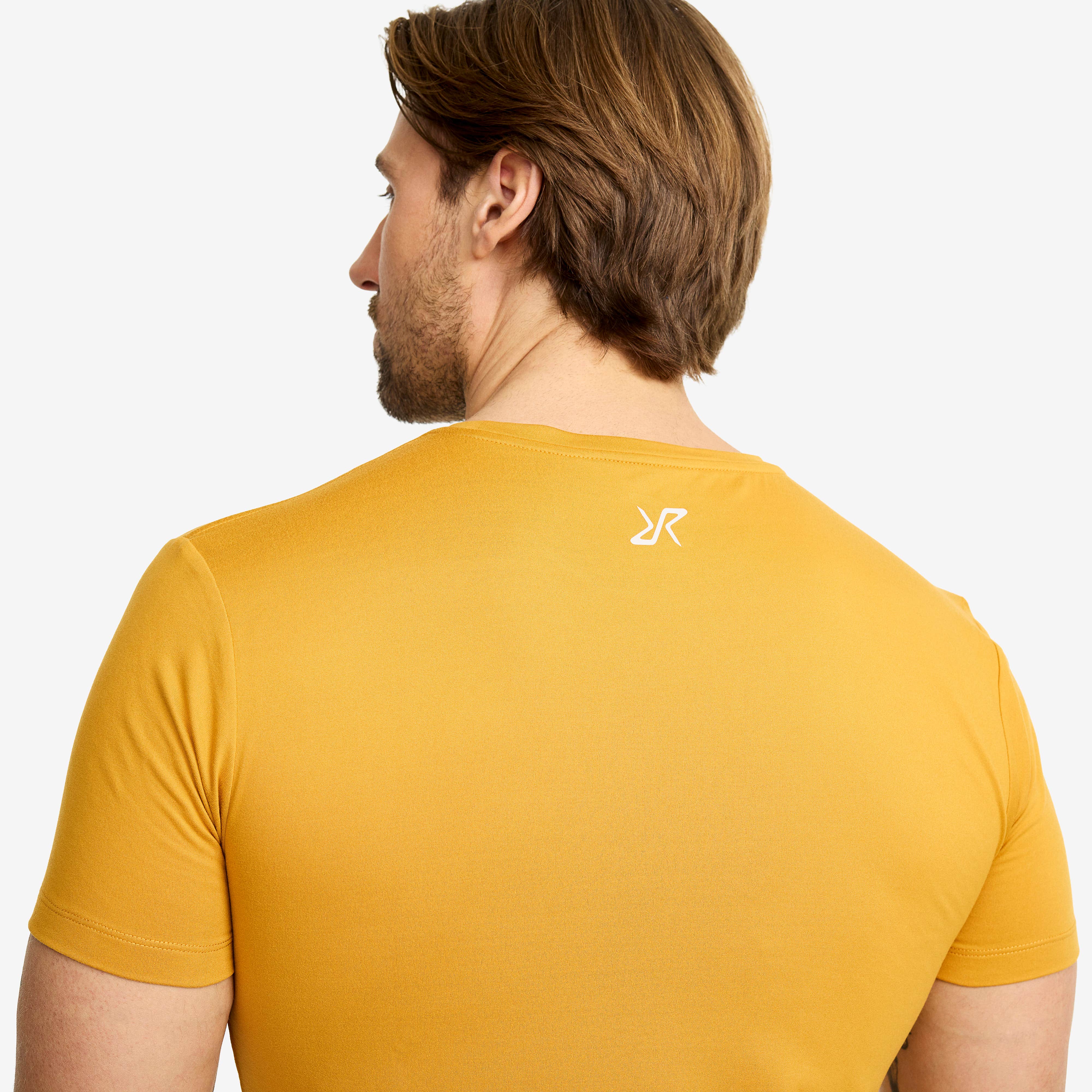 Mission Logo Slim Fit T-shirt Herre Harvest Gold