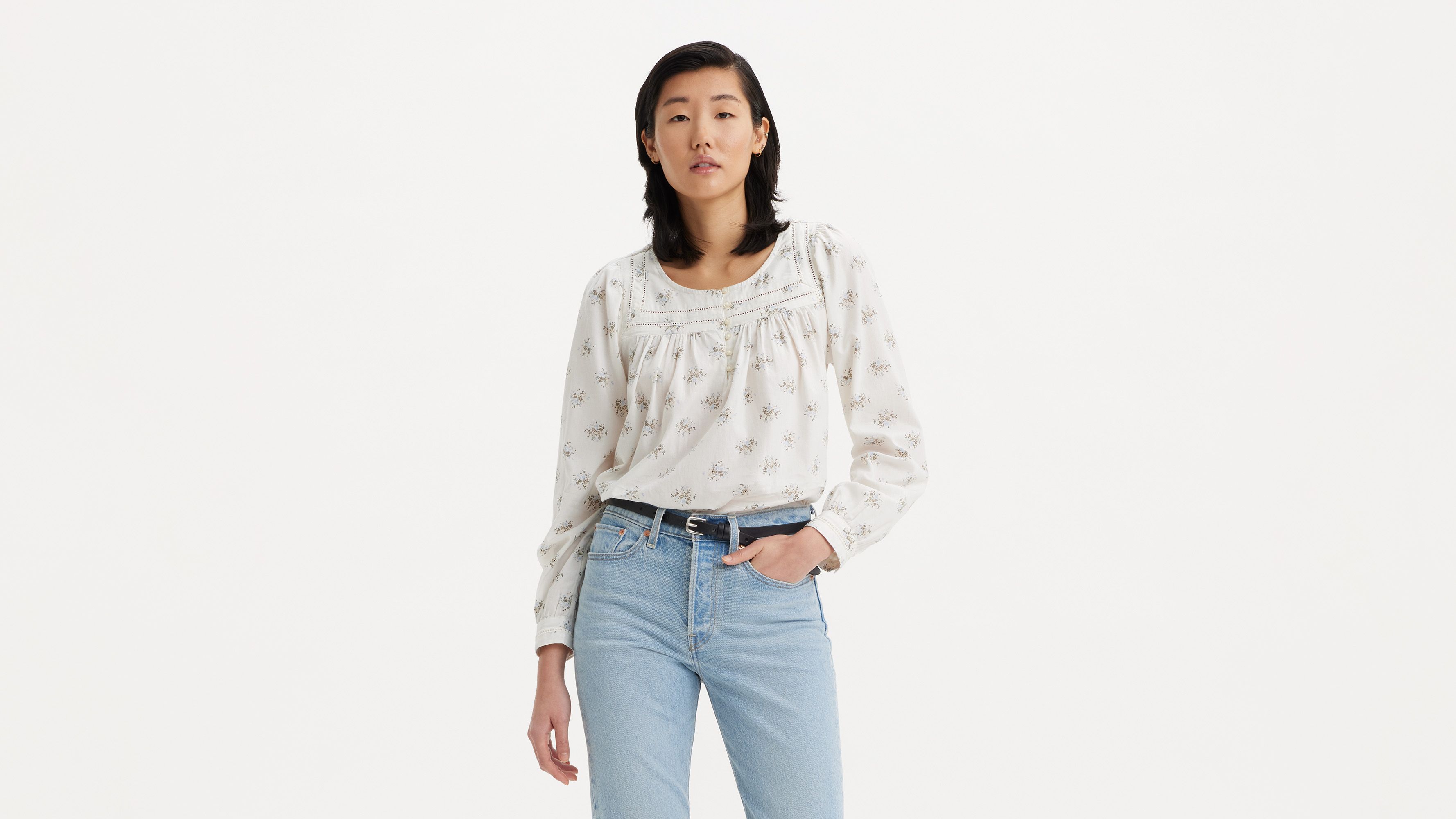 Blouse Mietra - Wendy Floral Egret - Multicolore