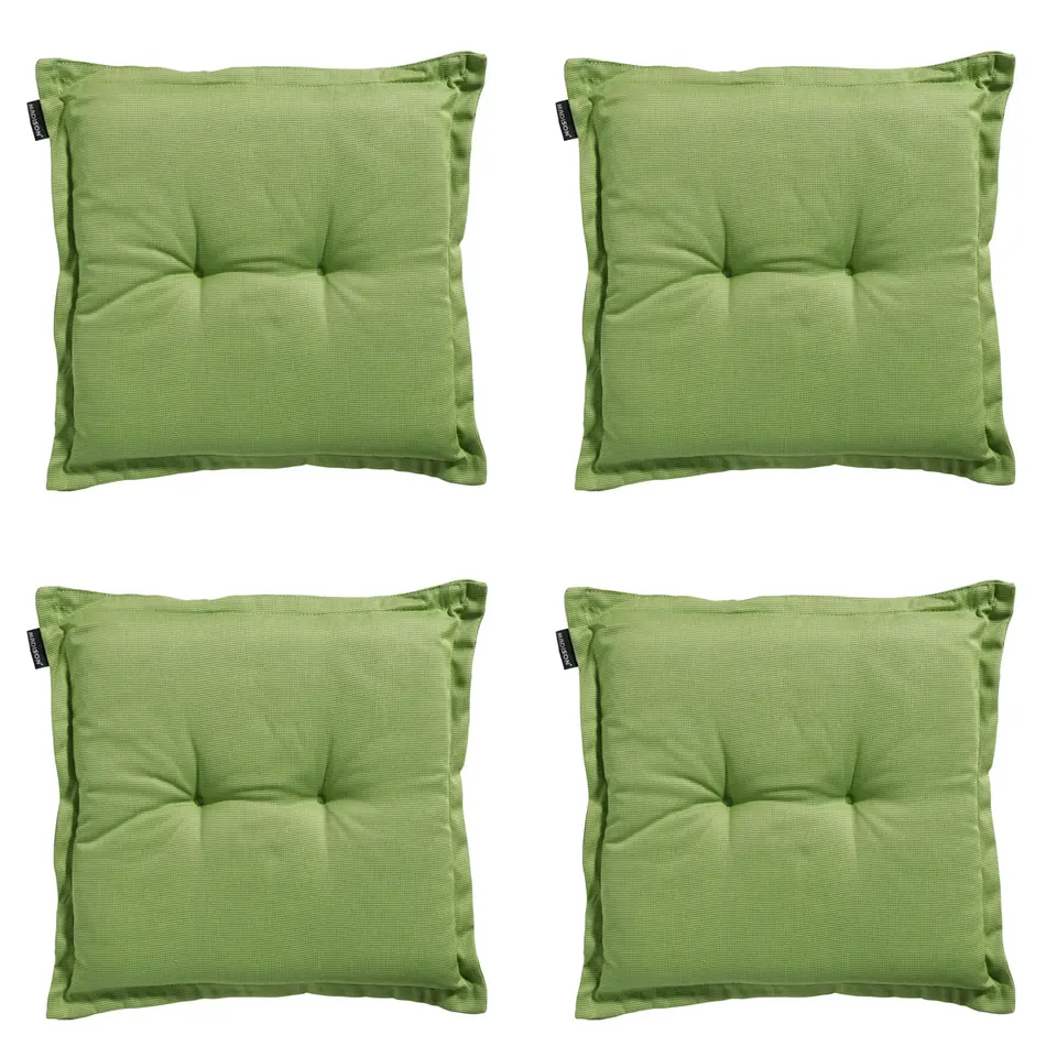 Madison - Zitkussen Rib lime - Ca. 50x50 cm - Set van 4