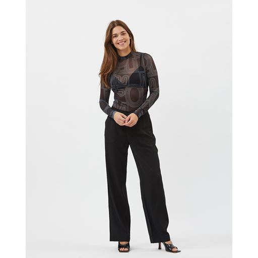 Moves Filana Langærmet Bluse, Sort, XS