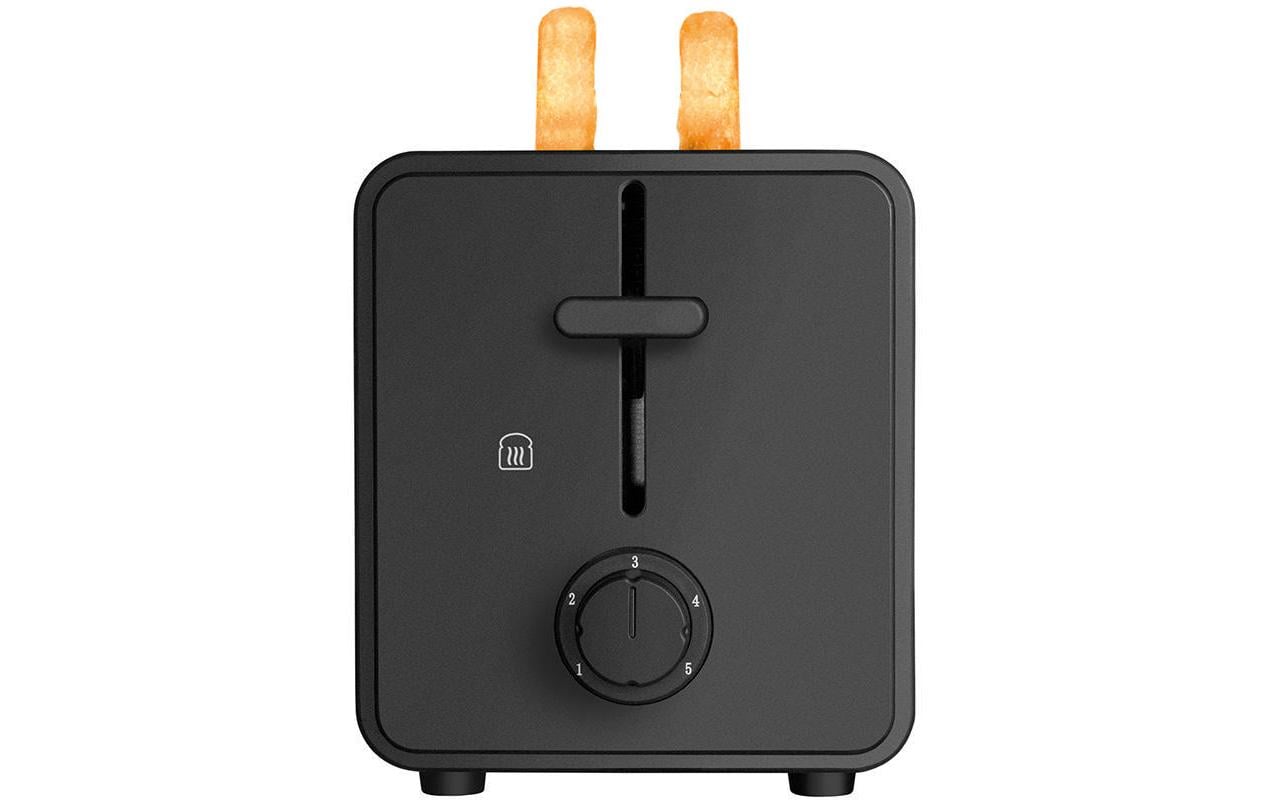 Toaster Onyx Duplex Silber2-Schlitz-Toaster für lange Scheiben