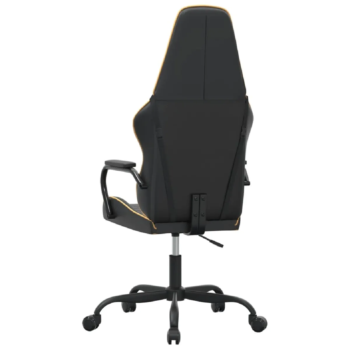 vidaXL Chaise massage - Doré et noir