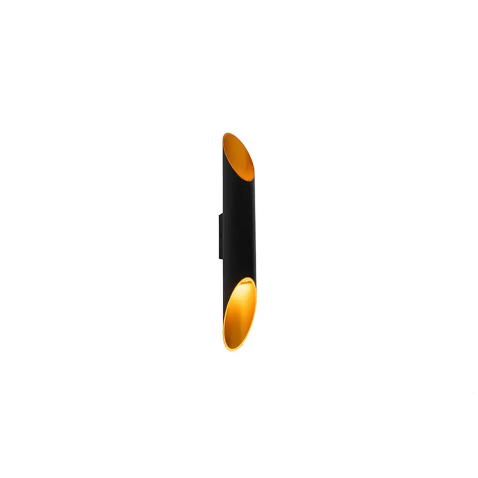 Qazqa wandlampen organo zwart gu10