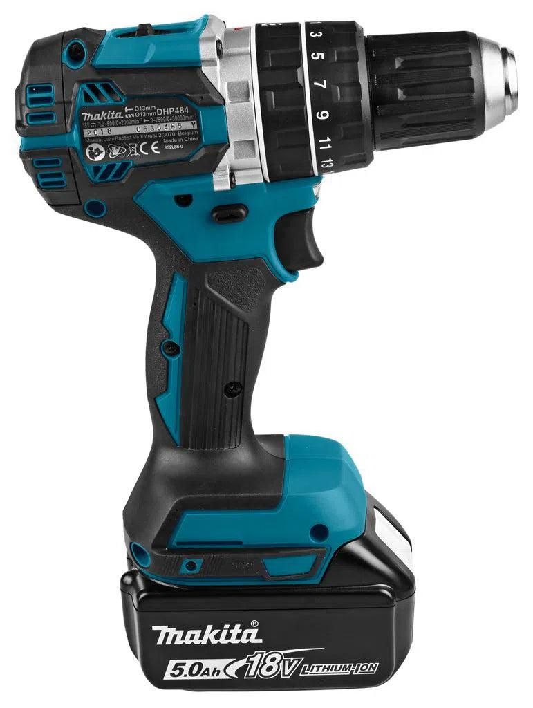 Makita DHP484RTJ Accu klop-/schroefboormachine 18V 5.0Ah in Mbox