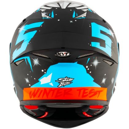Casque KYT TT-REVO MASIA REP. WINTER TEST - Noir / Bleu