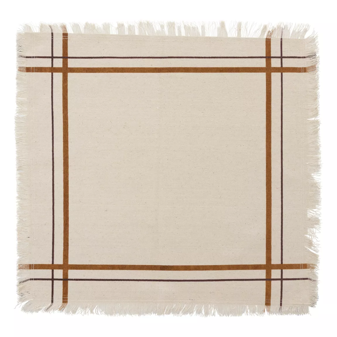 Lot de 2 serviettes coton (40 x 40 cm) Ray Beige