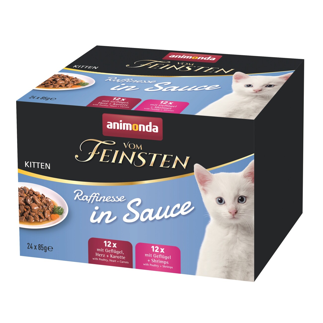 animonda Vom Feinsten Kitten Raffinesse in Sauce Mixpack 24x85 g