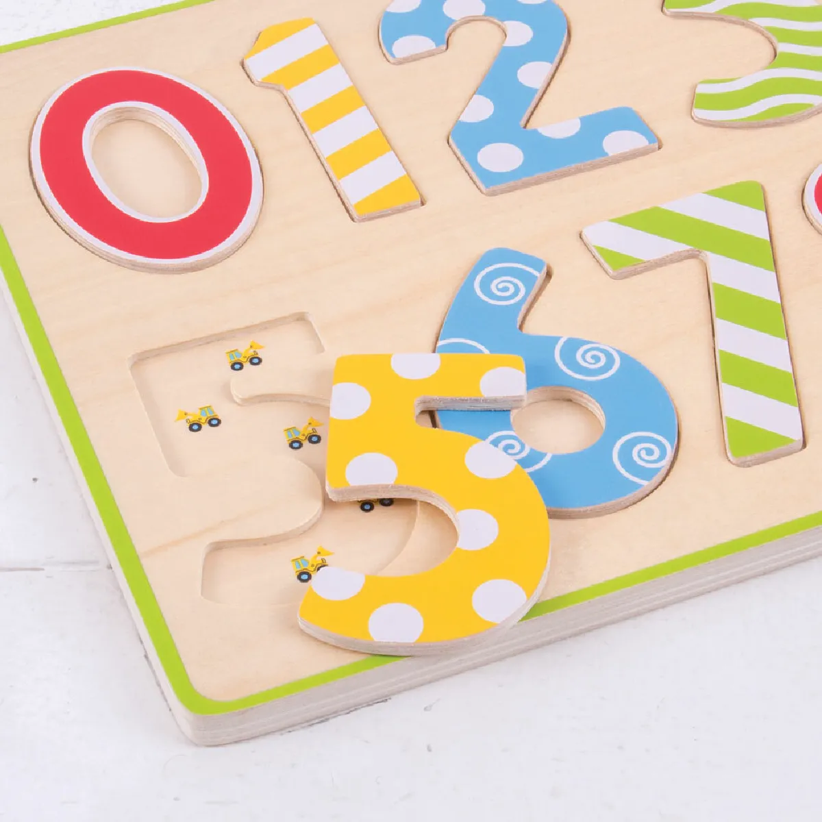 Bigjigs Toys Numéros de puzzle en bois