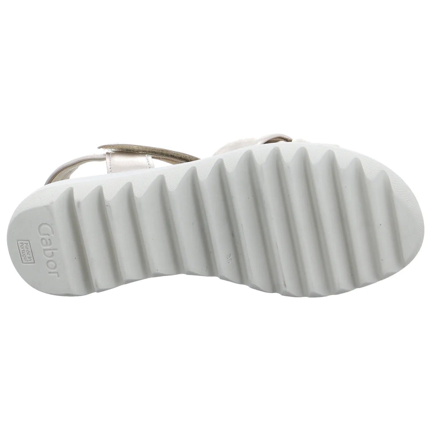 GABOR Sandalette Gold Leder