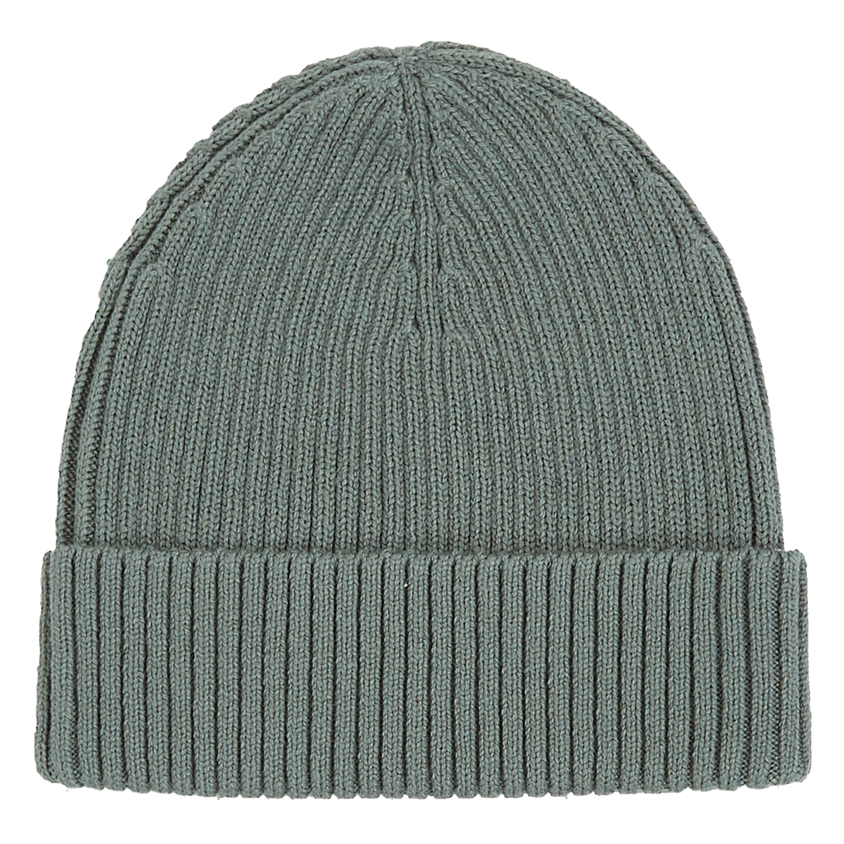Bonnet côtelé en coton bio et cachemire | Vert