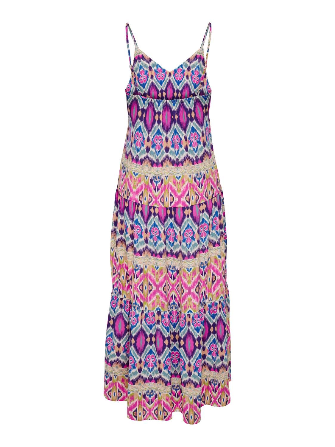 ONLALMA Langes Kleid Pink Cosmos