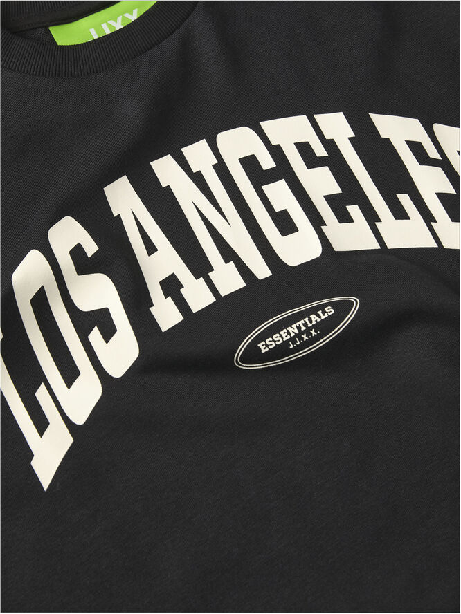 JJXX JXMERLE SPRING RLX SHORT LS CREW SW Black/los angeles