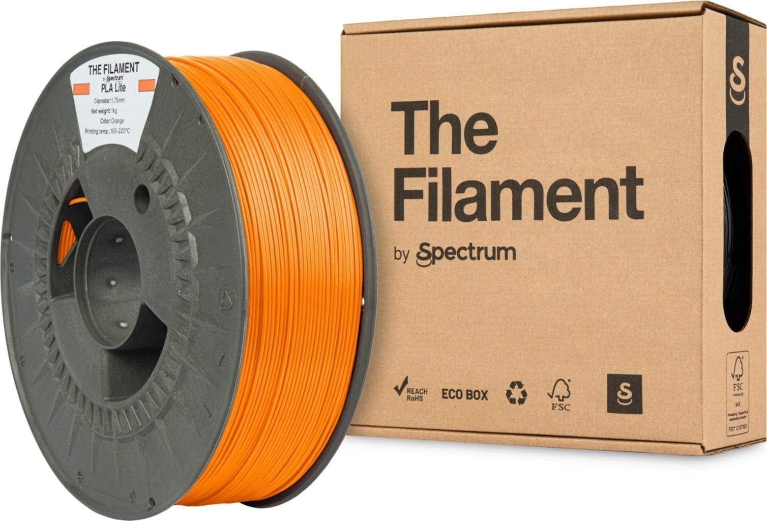 The Filament  PLA Lite Orange, 1,75 mm / 1000 g    Zuverlässiges PLA Filament für den Alltag in Orange