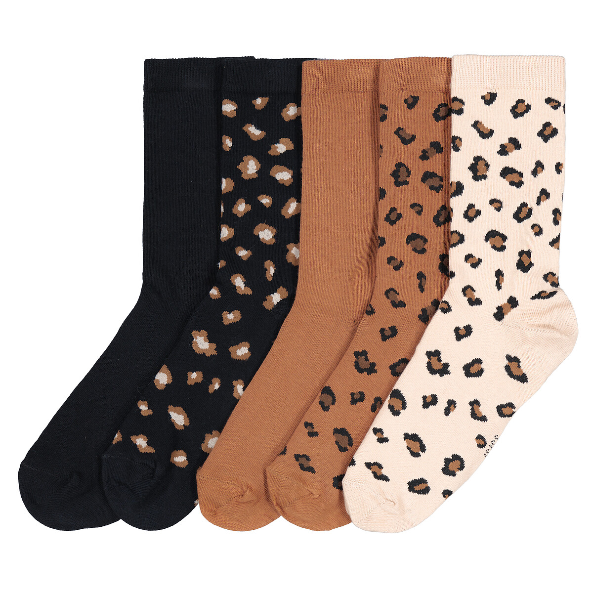 COLEÇÃO LA REDOUTE<br>Conjunto de 5 pares de meias