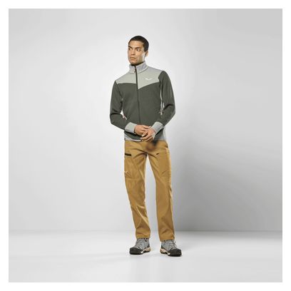 Polaire Homme Salewa Puez Waffle Hybrid Vert
