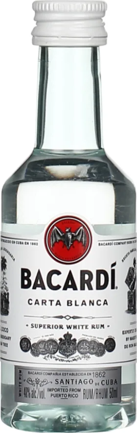 BACARDI CARTA BLANCA MINIATUREN 10X5CL