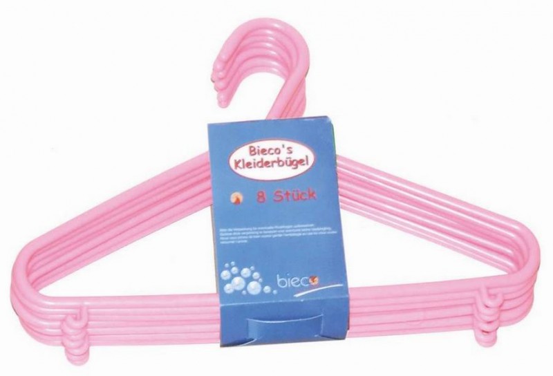Kinder-Kleiderbügel-Set rosa