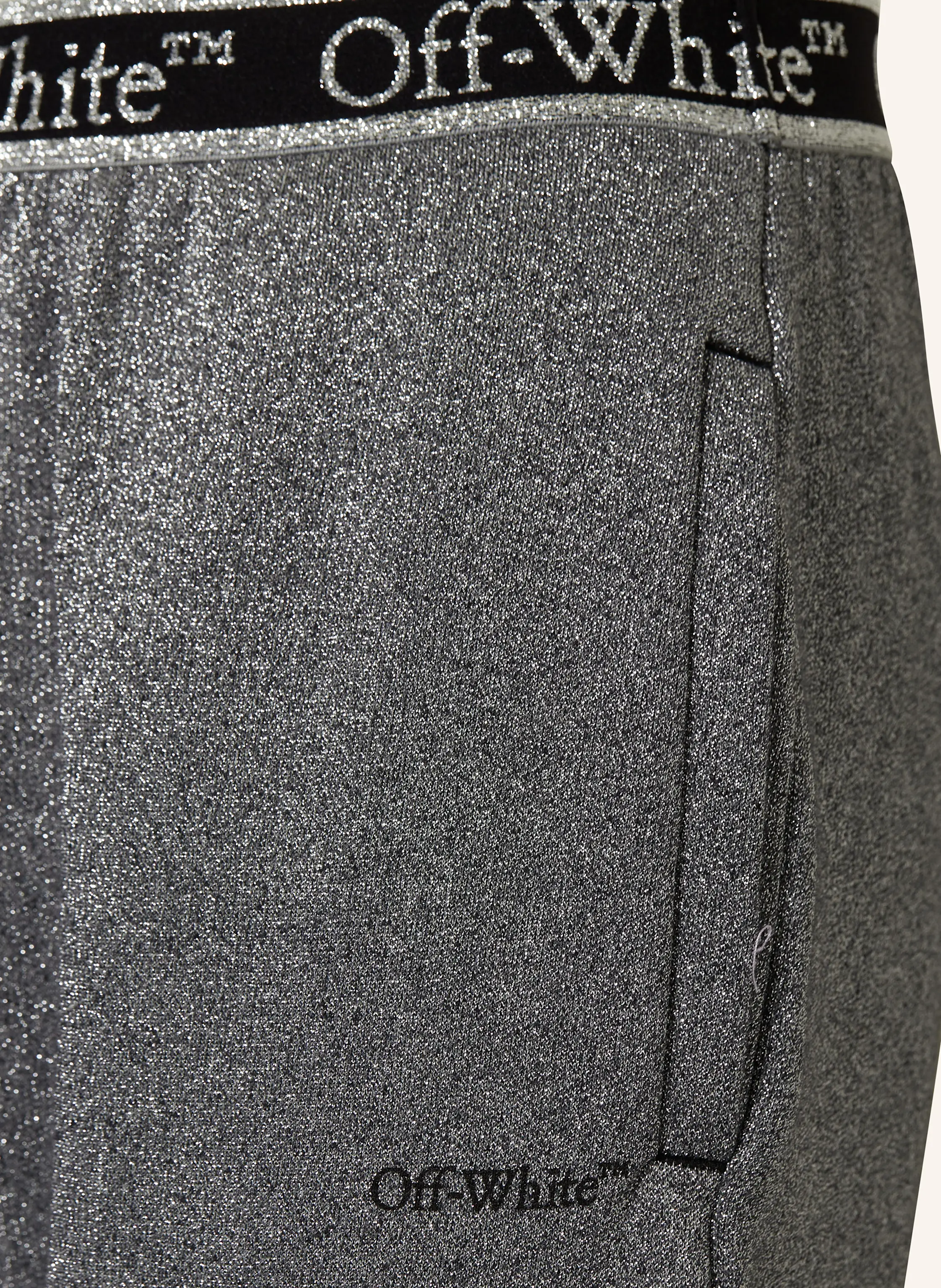 Off-White Sweatpants mit Glitzergarn