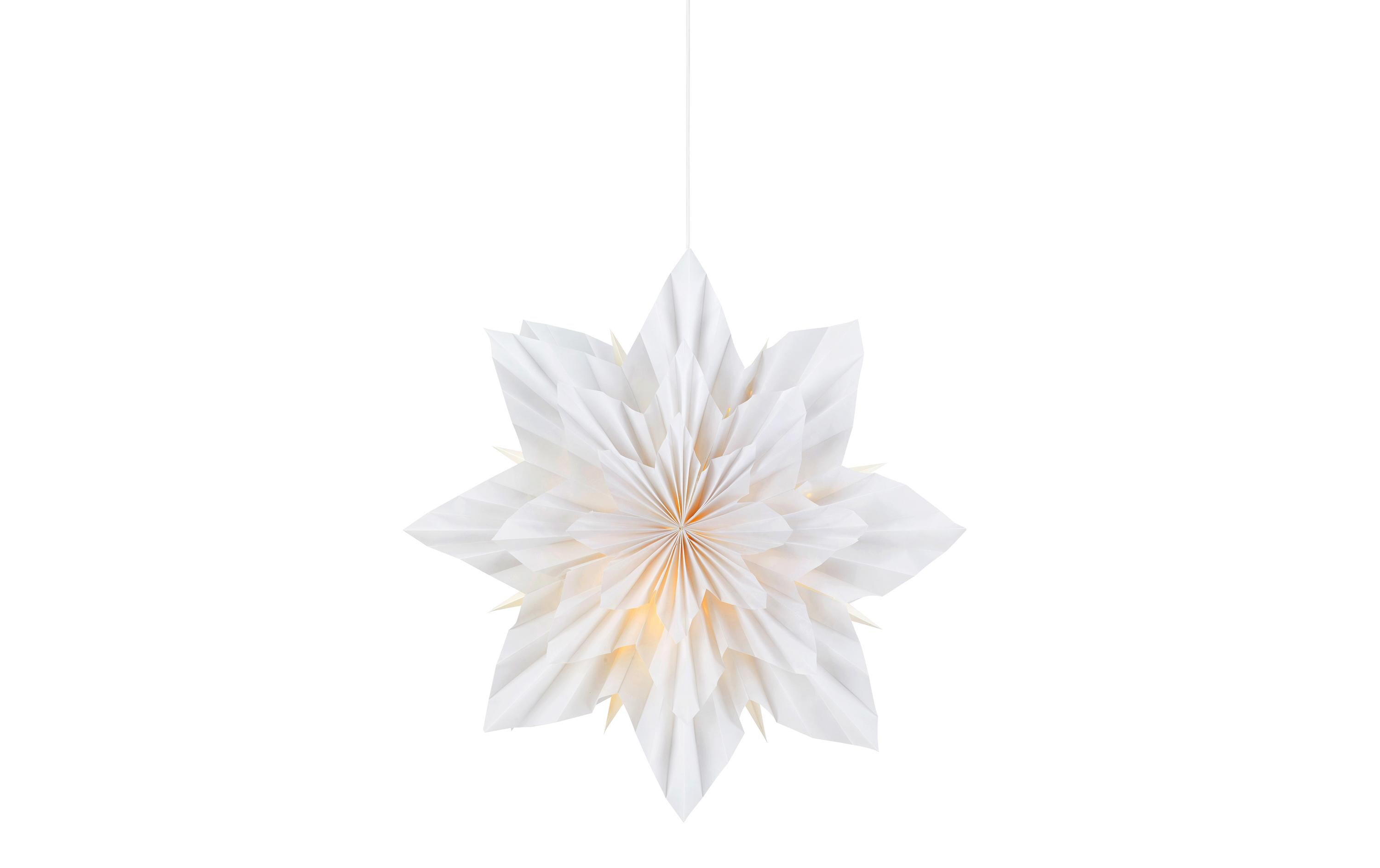 Fensterhänger Neela, LED E14 6W, Ø 60 cm, WeissLED Weihnachtsdekoration Stern