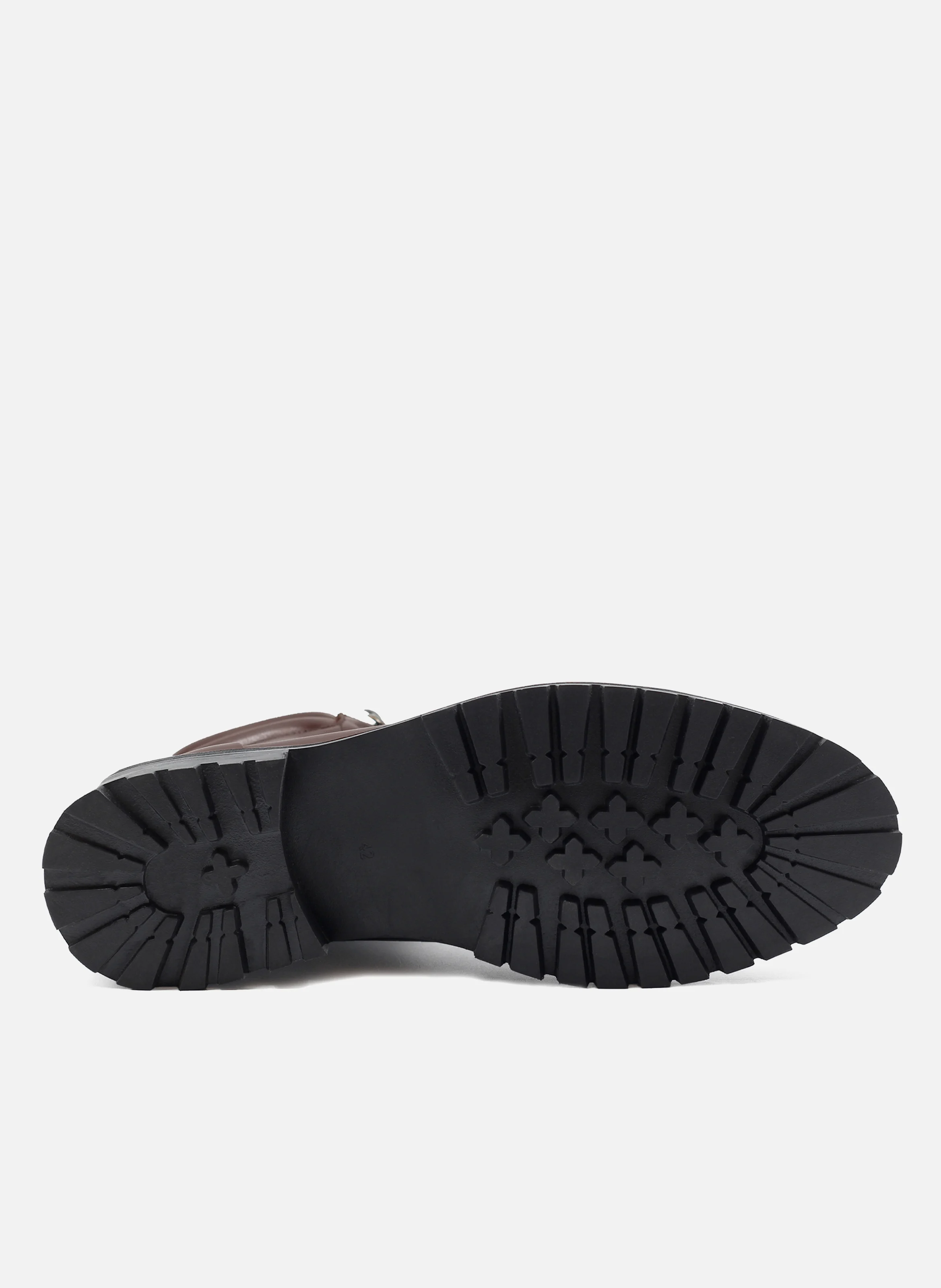 Boots montagne cuir lisse | Marron