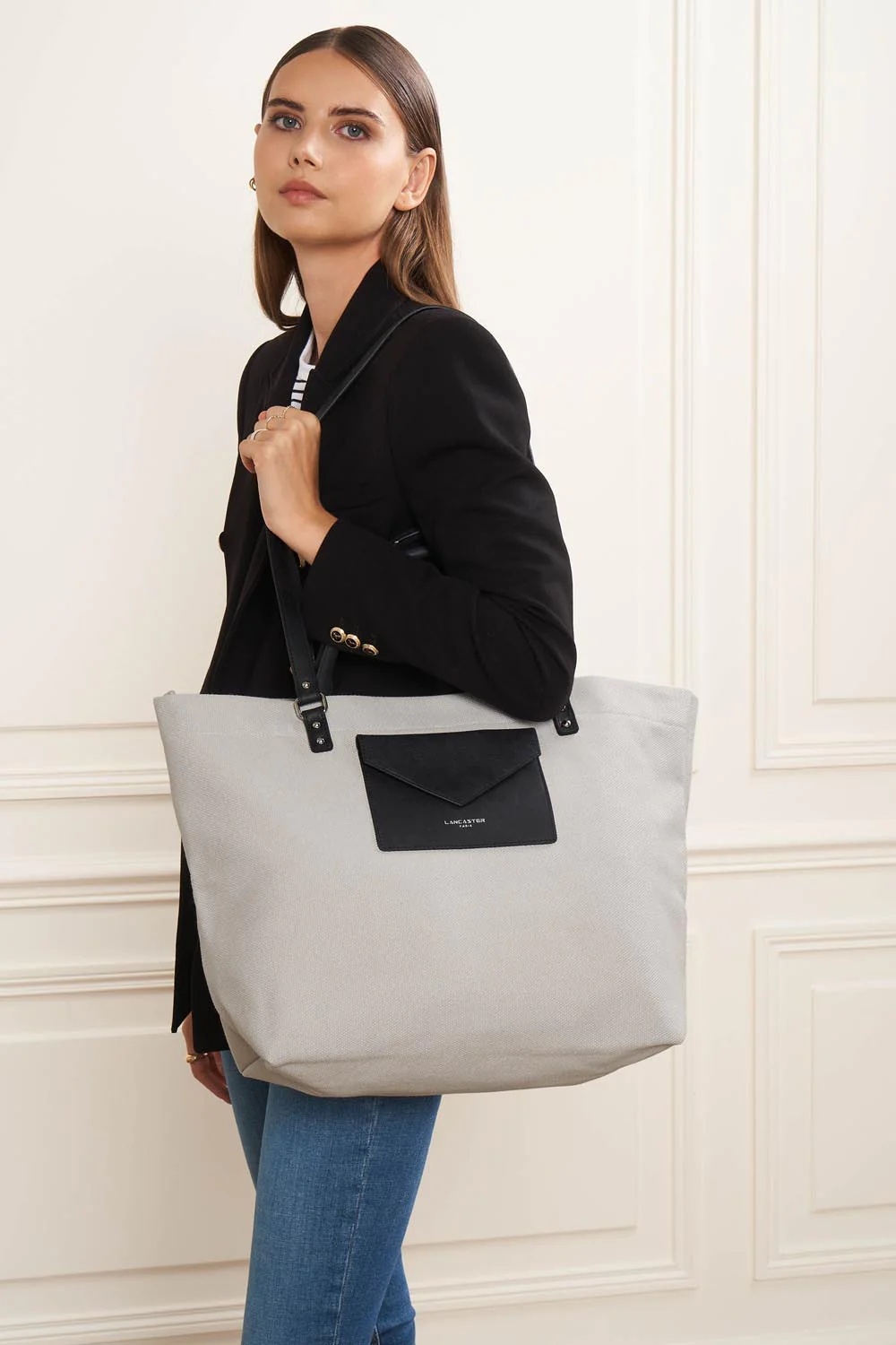 Canvas Conscious-Très grand sac cabas épaule