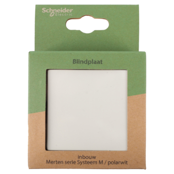 Schneider Merten System-M Afdekplaat Polarwit