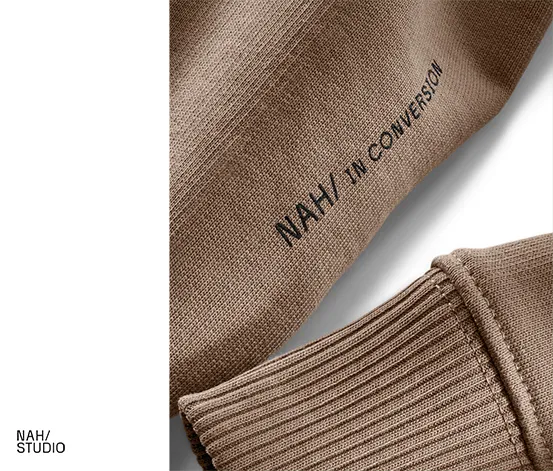 NAH/STUDIO Hoodie | nachhaltige Baumwolle, hazelnut