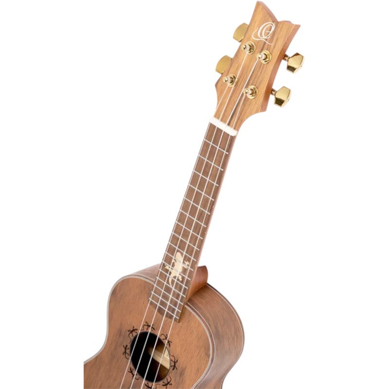 Ortega LIZARD-CC-GBL Lizard Series Left-handed Concert Ukulele linkshandige E/A concert ukelele met gigbag