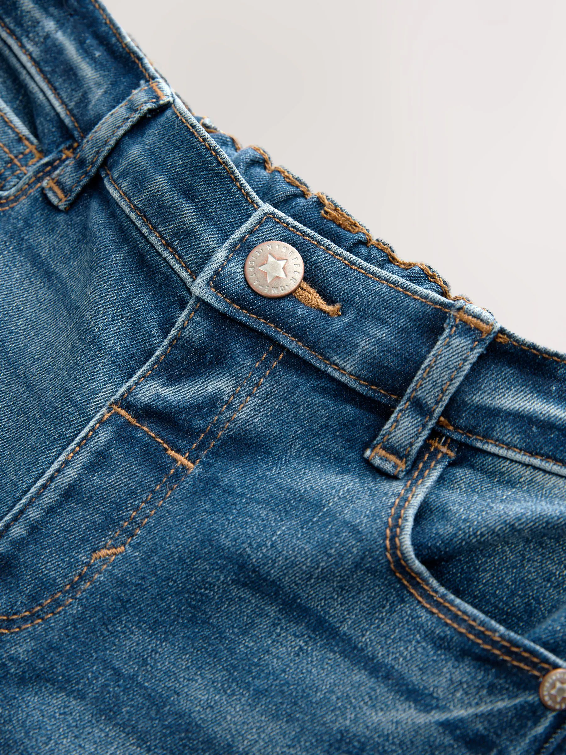 Middenblauw denim - Comfortabele jeans met stretch (3 mnd-7 jr)
