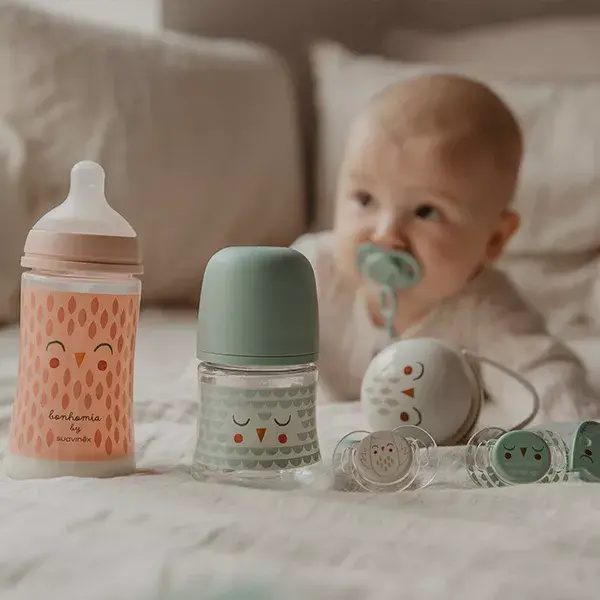 Chupeta Suavinex Bonhomia Symmetrical SXPro 0-6 meses Bege