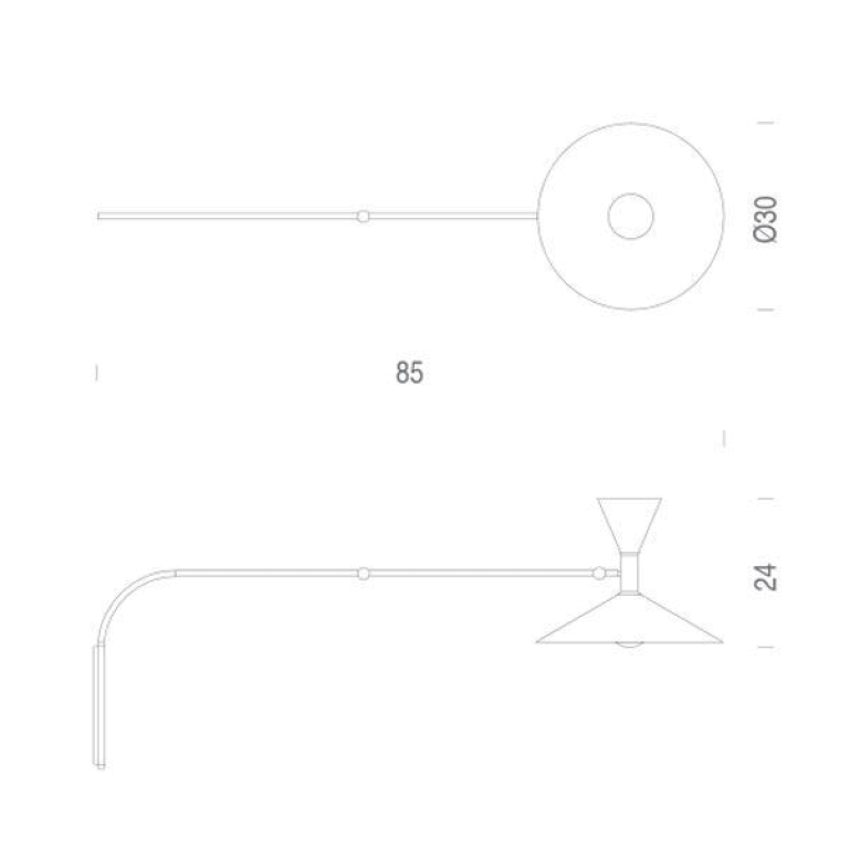 Nemo Lampe de marseille mini wandlamp wit