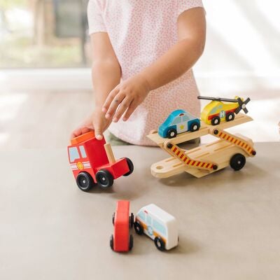 Melissa & Doug Utrykningskjøretøy Lekesett