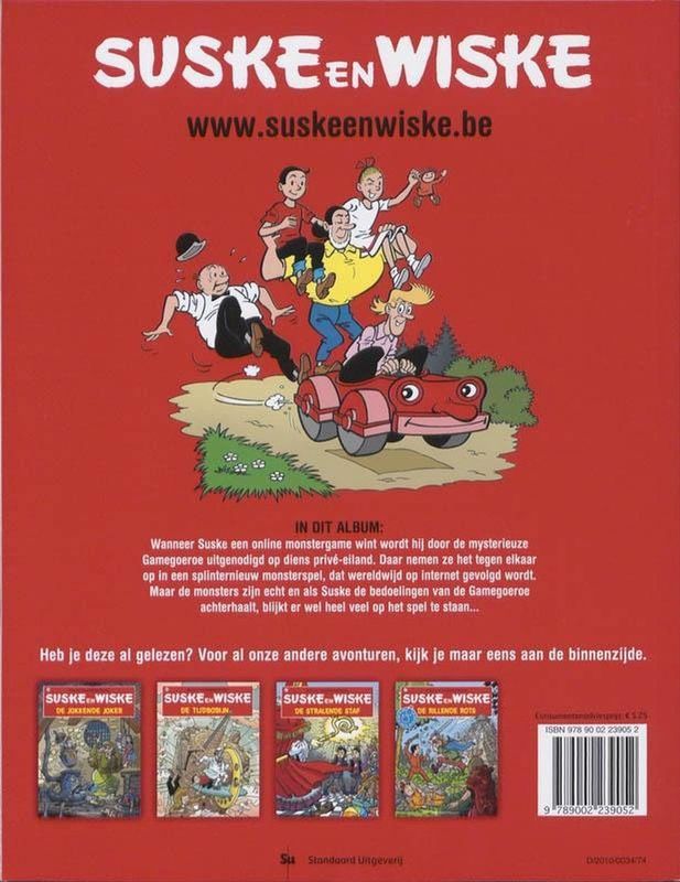 Boeken - Suske En Wiske - Monstergame - Spannend Avontuur