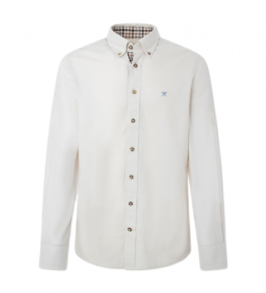 Camisa de flanela Hackett com detalhes brancos