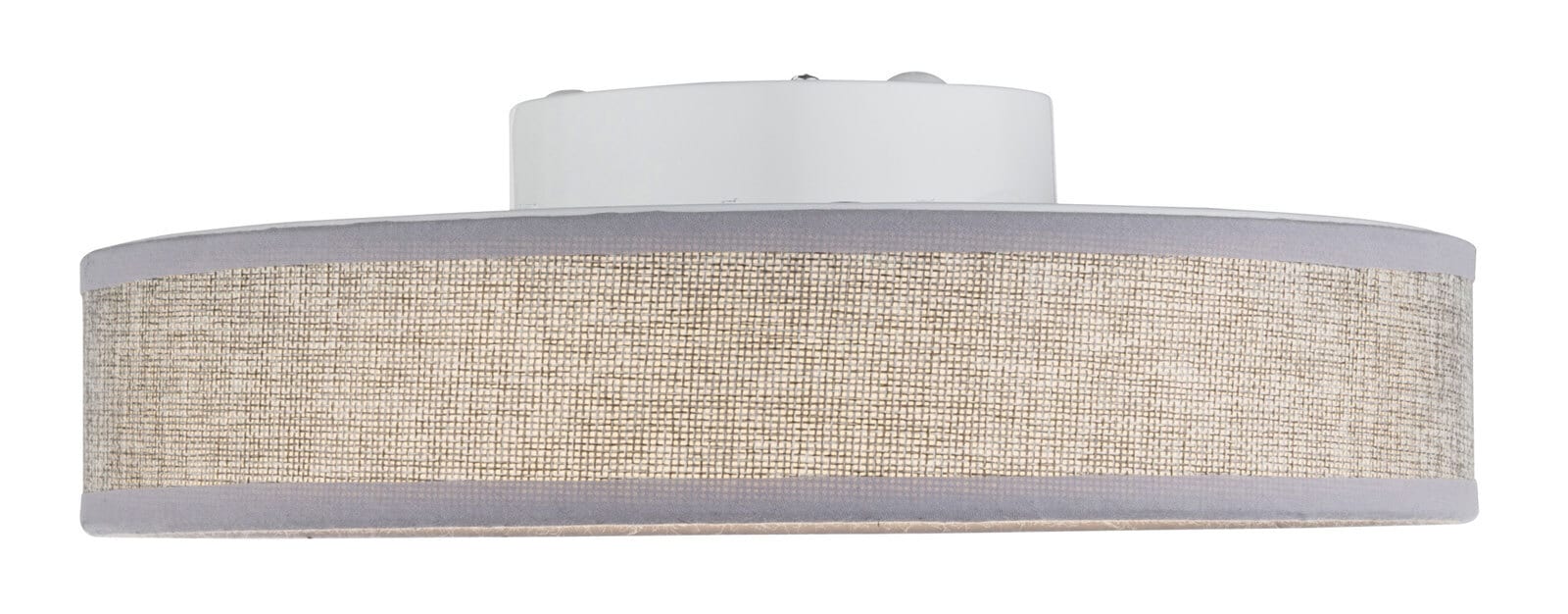 GLOBO LED Deckenlampe TED 40 cm Stoffschirm grau
