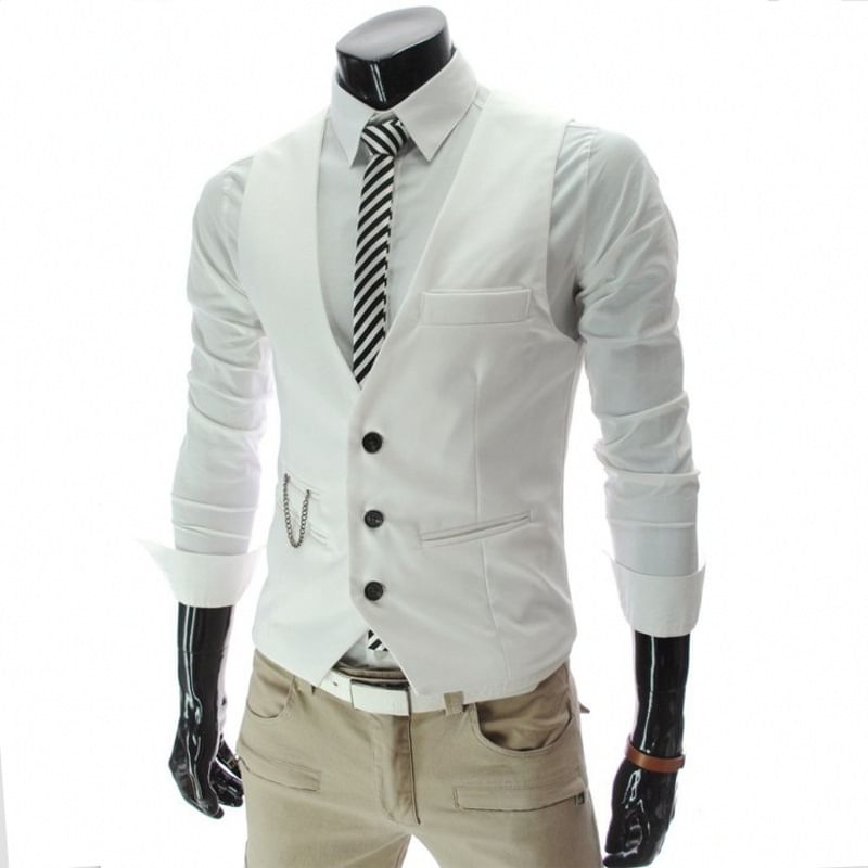 YIKES - Effen enkelrijs vest