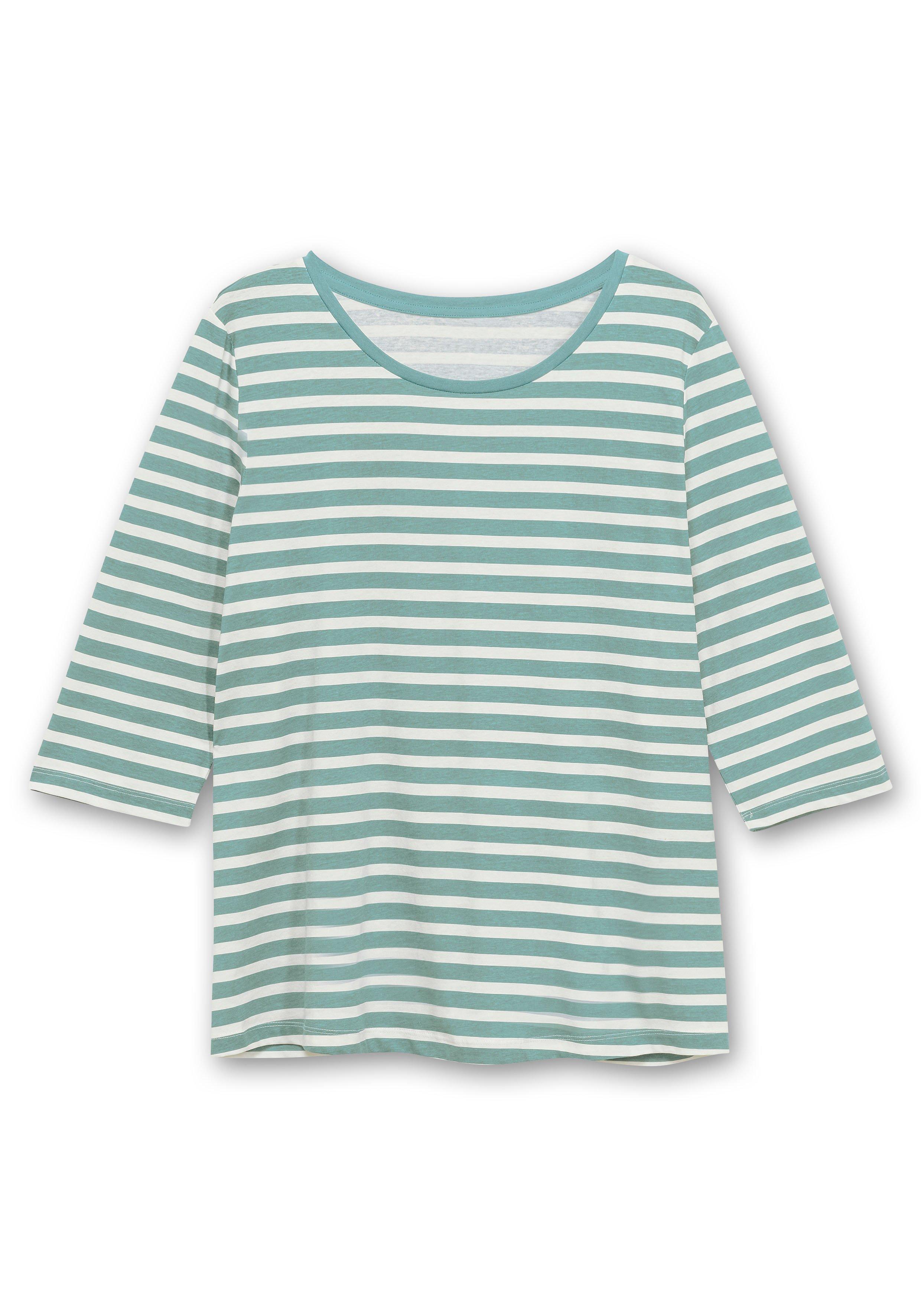Ringelshirt mit 3/4-Arm, aus reiner Baumwolle