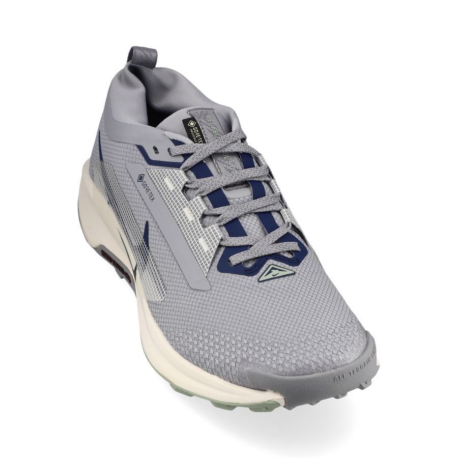 Nike Chaussures de Running Pegasus Trail 5 Gore-Tex - Gris/Bleu Marine/Jade Horizon