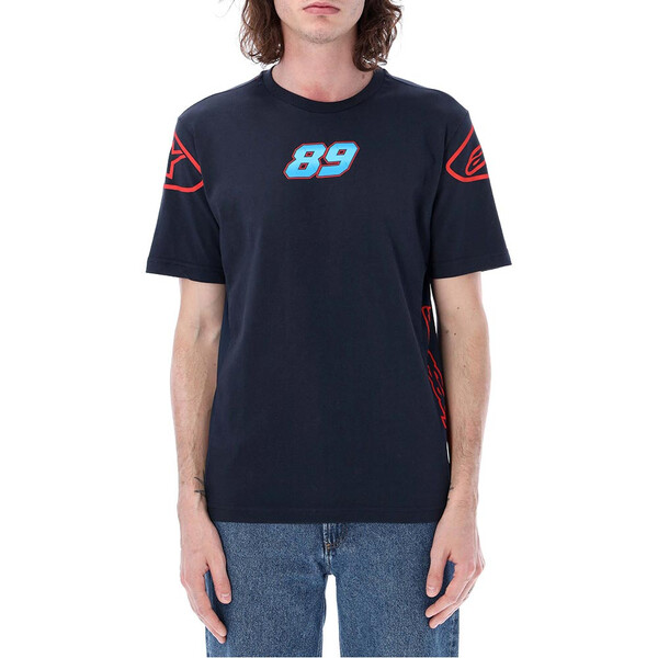 jorge martin - T-shirt Dual 89 Alpinestars N°2 Bleu / Rouge